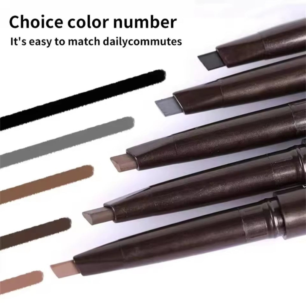 Extremely Fine Double-headed Waterproof Eyebrow Pencil - Durable and Long Lasting for Beginner Women's Makeup Eye Brow Pen