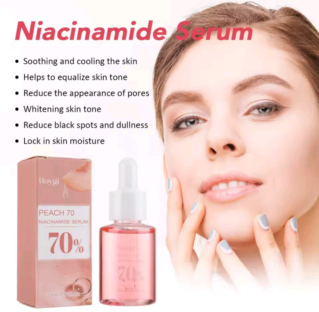 30ml Niacinamide Serum Melanin Removal Fade Melasma Dark Spots Corrector Shrink Pores Hyaluronic Acid Moisturizing Skin Care