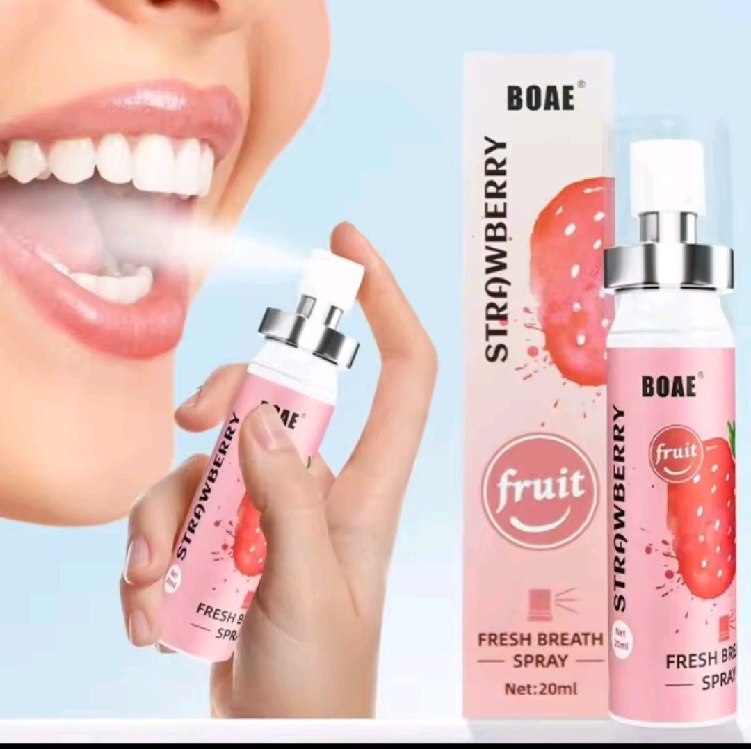 20ML Fresh Oral Spray Antibacterial Gum Care Portable Deodorizing Spray with Long Lasting Fragrance for Oral Health Care