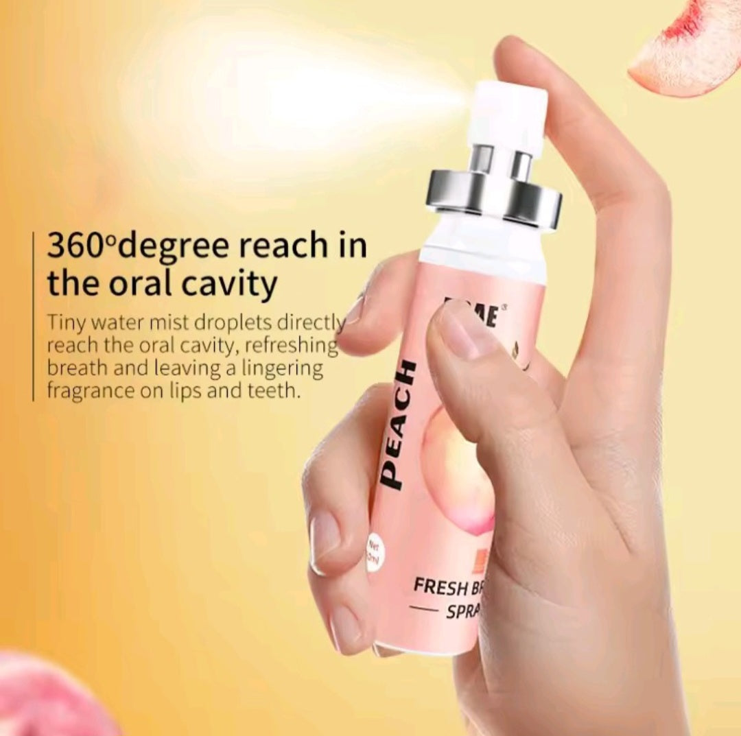 20ML Fresh Oral Spray Antibacterial Gum Care Portable Deodorizing Spray with Long Lasting Fragrance for Oral Health Care