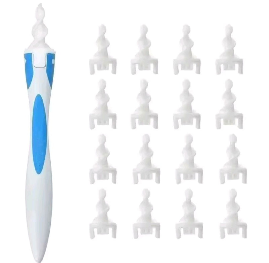 Ear Wax Remover Tool Ear Cleaner With Soft Silicone 16 Replacement Tips Simply To Grab Extract Earwax