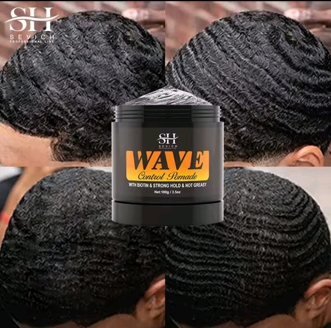 Curly Hair Cream Wave Kit for 360 Waves Hair Styling Pomade Oil Based Style Texture Wave Pomade Gel for Black Men African Braids