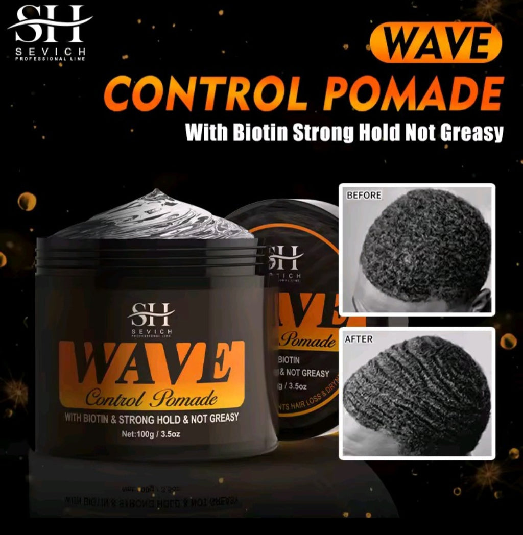 Curly Hair Cream Wave Kit for 360 Waves Hair Styling Pomade Oil Based Style Texture Wave Pomade Gel for Black Men African Braids
