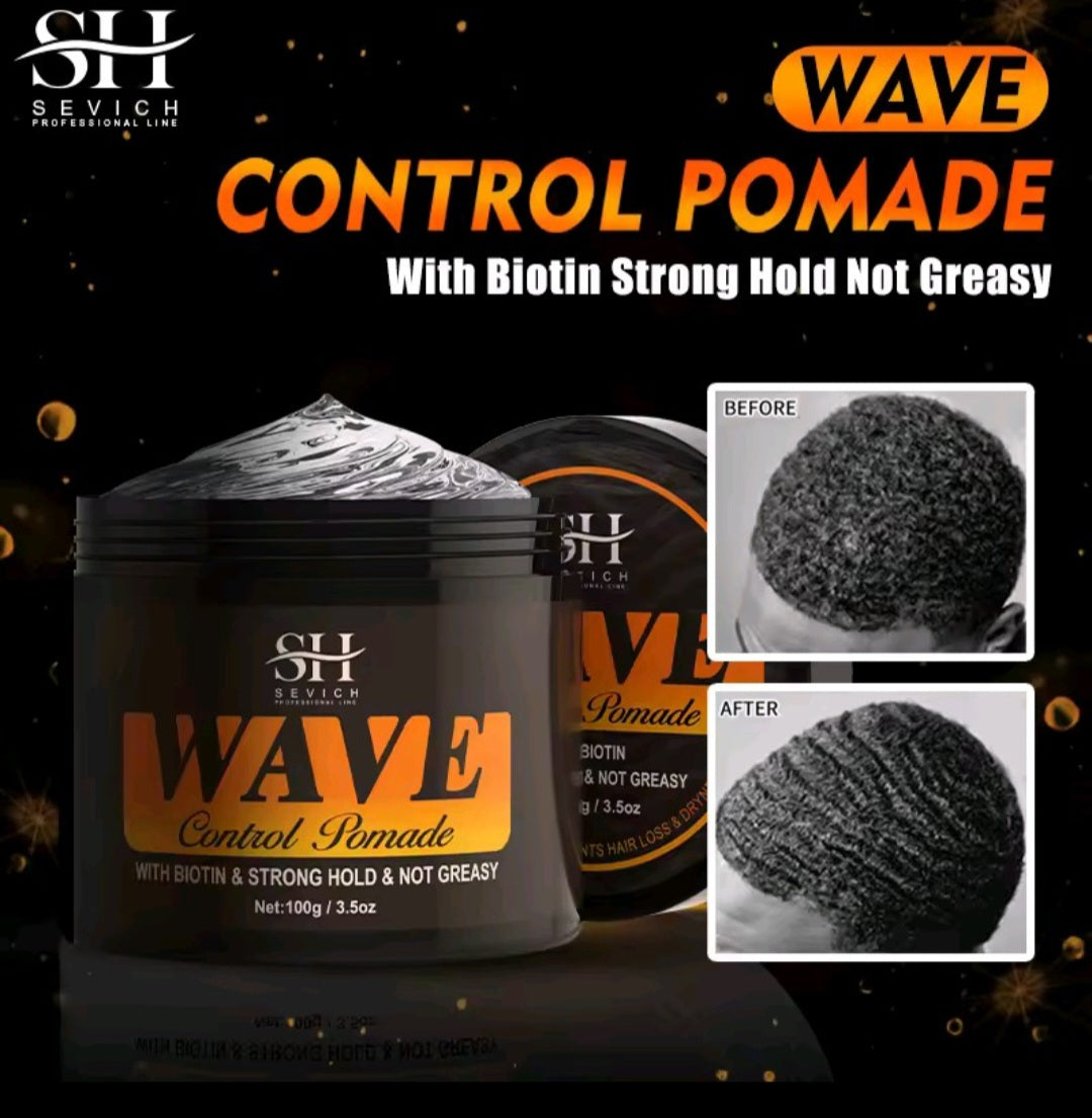 Curly Hair Cream Wave Kit for 360 Waves Hair Styling Pomade Oil Based Style Texture Wave Pomade Gel for Black Men African Braids