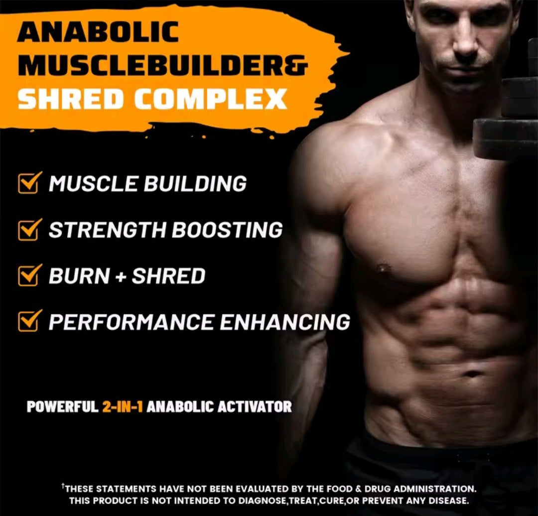 Anabol Ripped Anabolic Muscle Builder - Increase Abdominal Muscle Mass, Promotes Faster Muscle Growth, Recovery and Strength