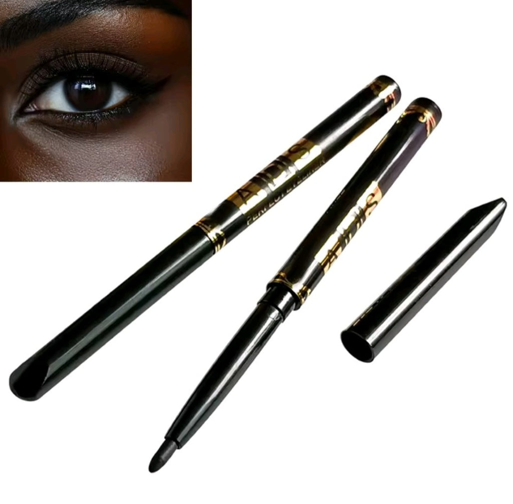 2Pcs Waterproof Black Brown Eyeliner Pencils-Smudge-Proof, Long-Lasting &Beginner-Friendly Smooth High Pigmented Punk Eye Makeup