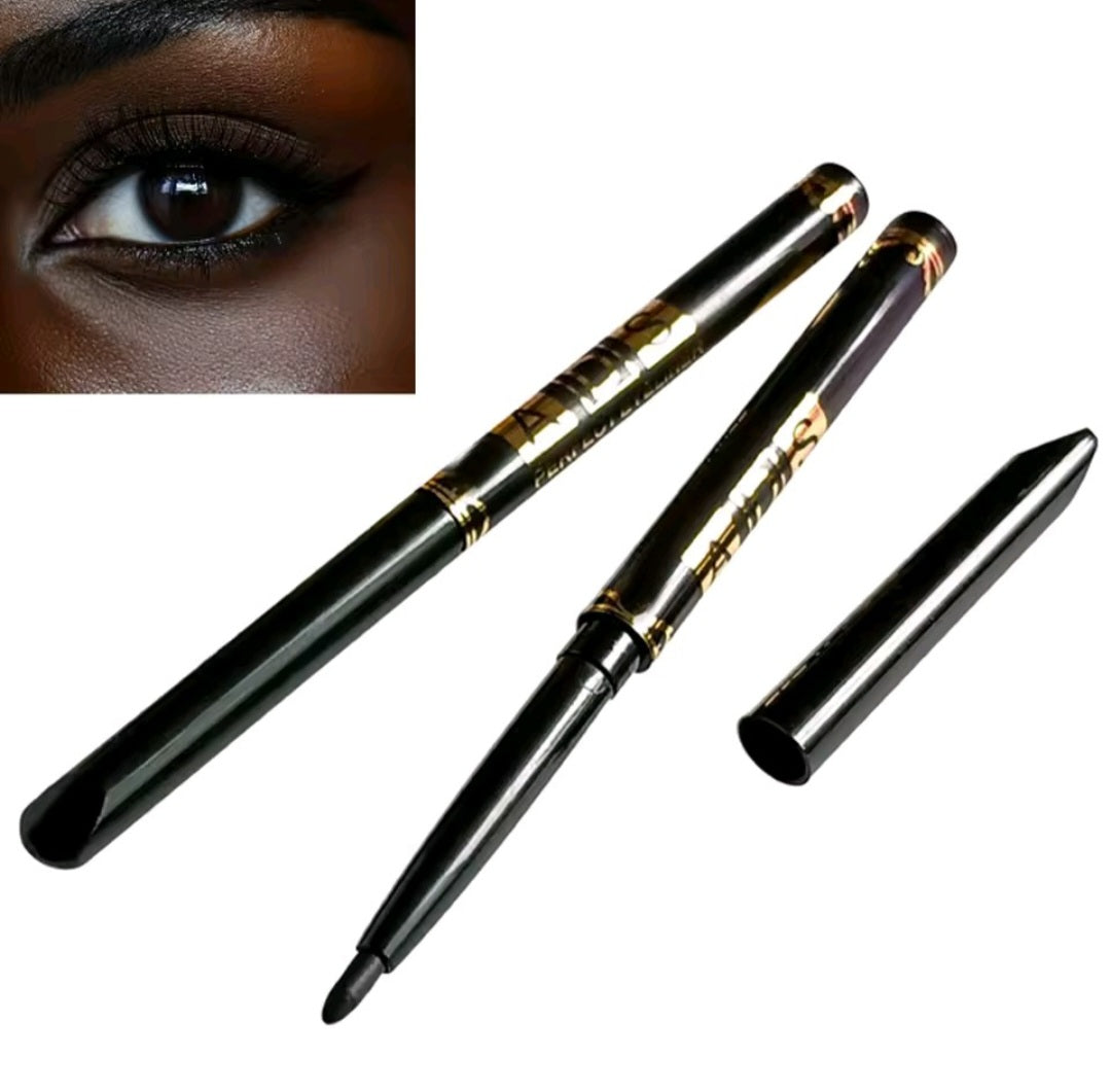 2Pcs Waterproof Black Brown Eyeliner Pencils-Smudge-Proof, Long-Lasting &Beginner-Friendly Smooth High Pigmented Punk Eye Makeup