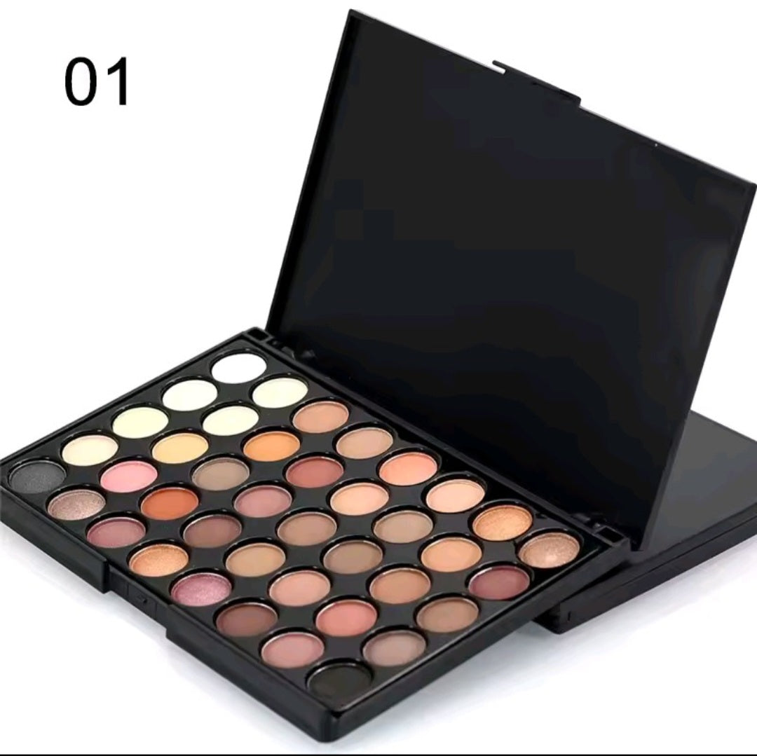 40 Colors Matte Eyeshadow Pallete Make Up Earth Palette EyeShadow Makeup Glitter Waterproof Lasting Makeup Add Eye Shadow Brush