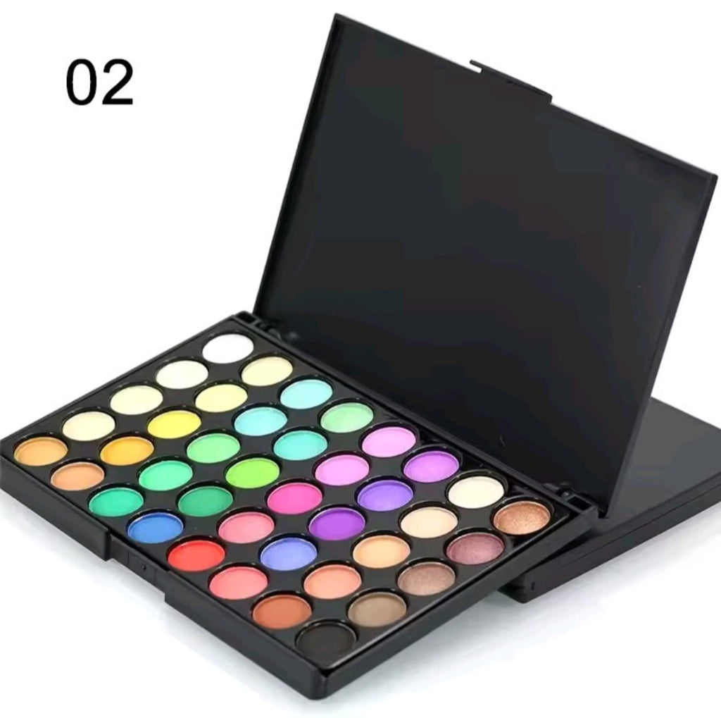 40 Colors Matte Eyeshadow Pallete Make Up Earth Palette EyeShadow Makeup Glitter Waterproof Lasting Makeup Add Eye Shadow Brush